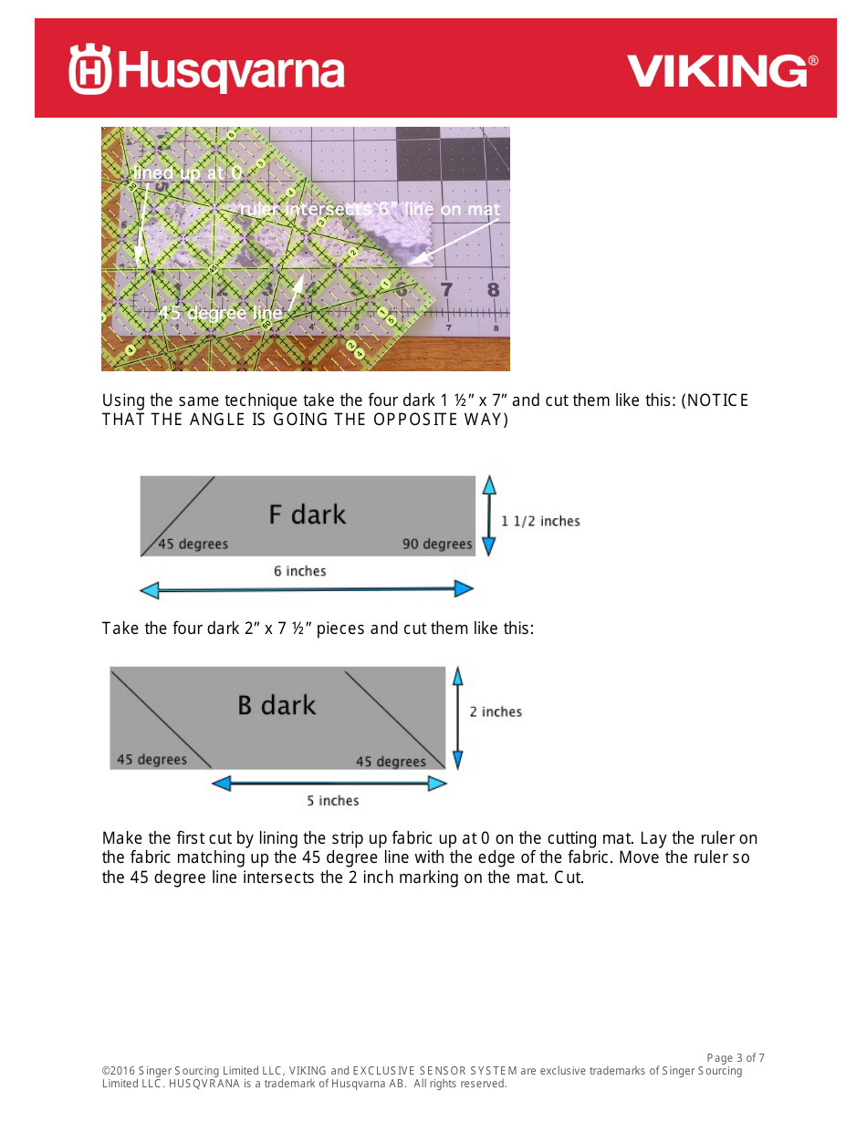 Snowflake Placemat Quilt Block Pattern, Page 3