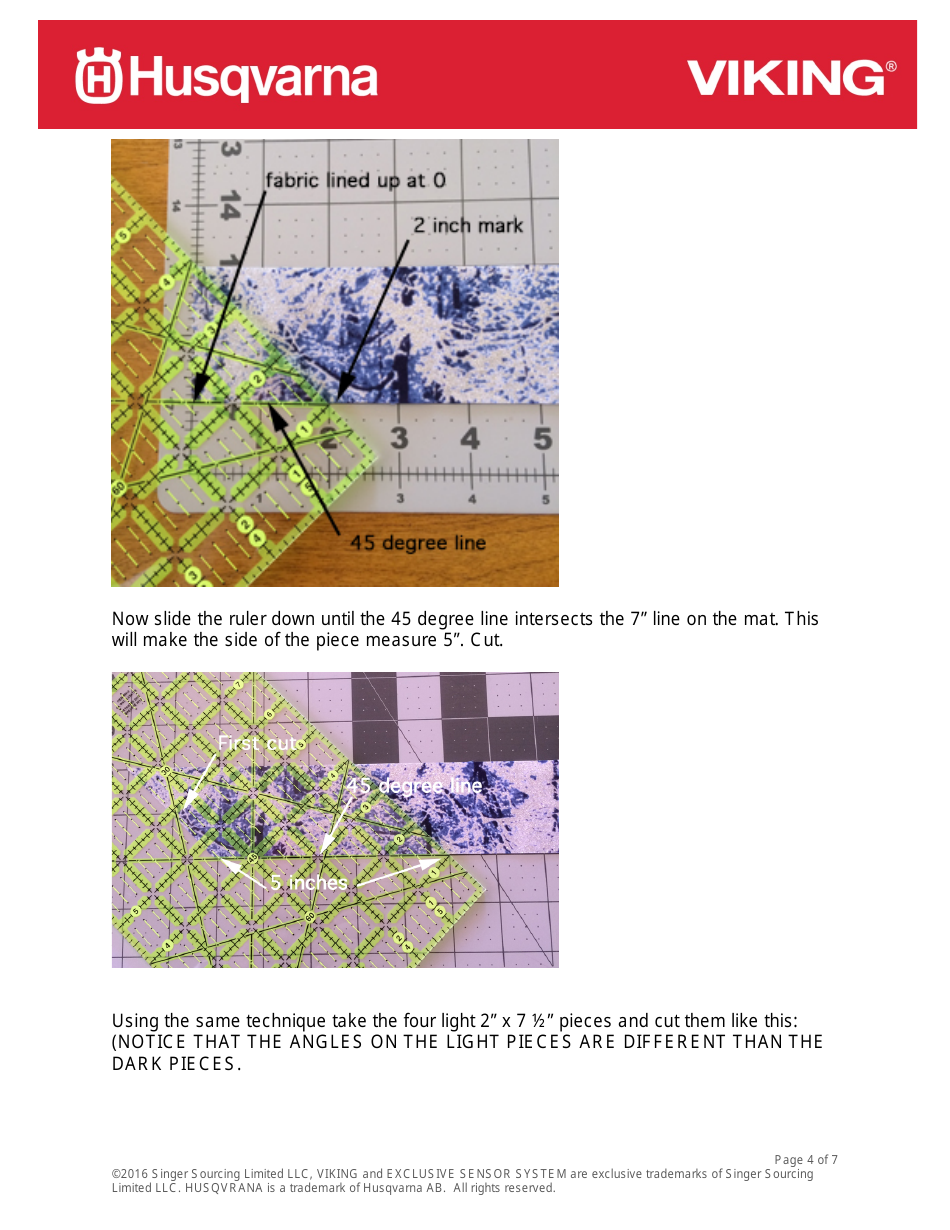 Snowflake Placemat Quilt Block Pattern, Page 4