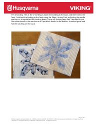 Snowflake Placemat Quilt Block Pattern, Page 7