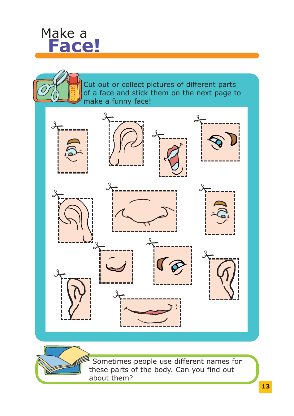 All About Me Activity Book, Page 13