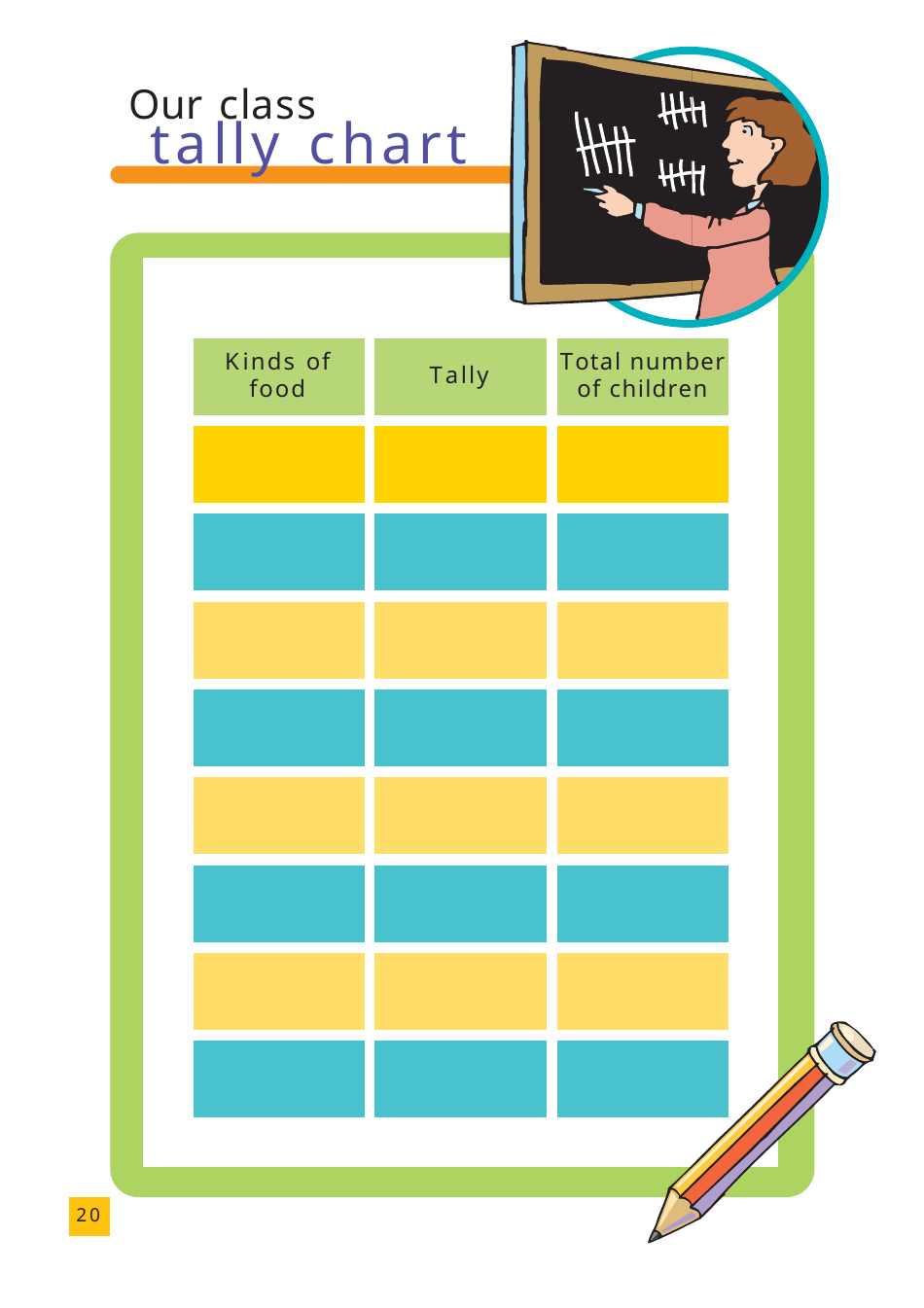 All About Me Activity Book, Page 20