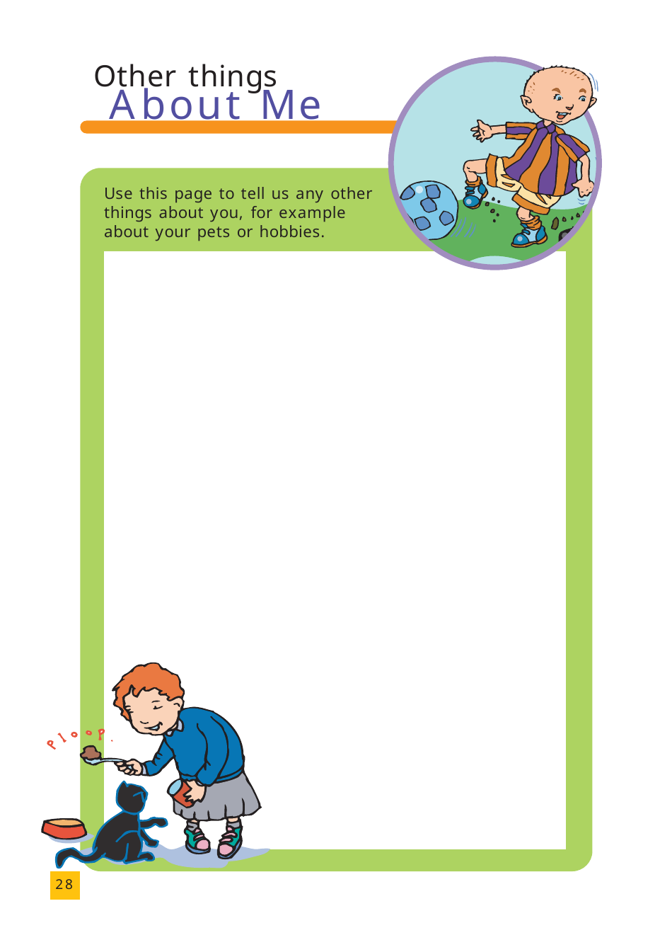 All About Me Activity Book, Page 28