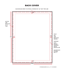 Document preview: 8.5 X 11 Book Cover Template