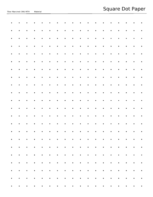 Preview of Square Dot Paper document