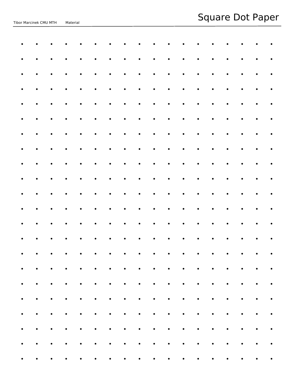 Square Dot Paper Download Printable Pdf Templateroller 9897