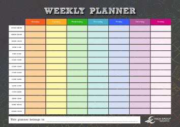 Weekly Planner Template - Black, Page 2