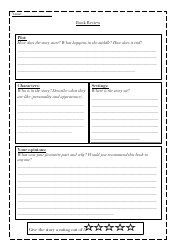 Book Review Template - Dashed
