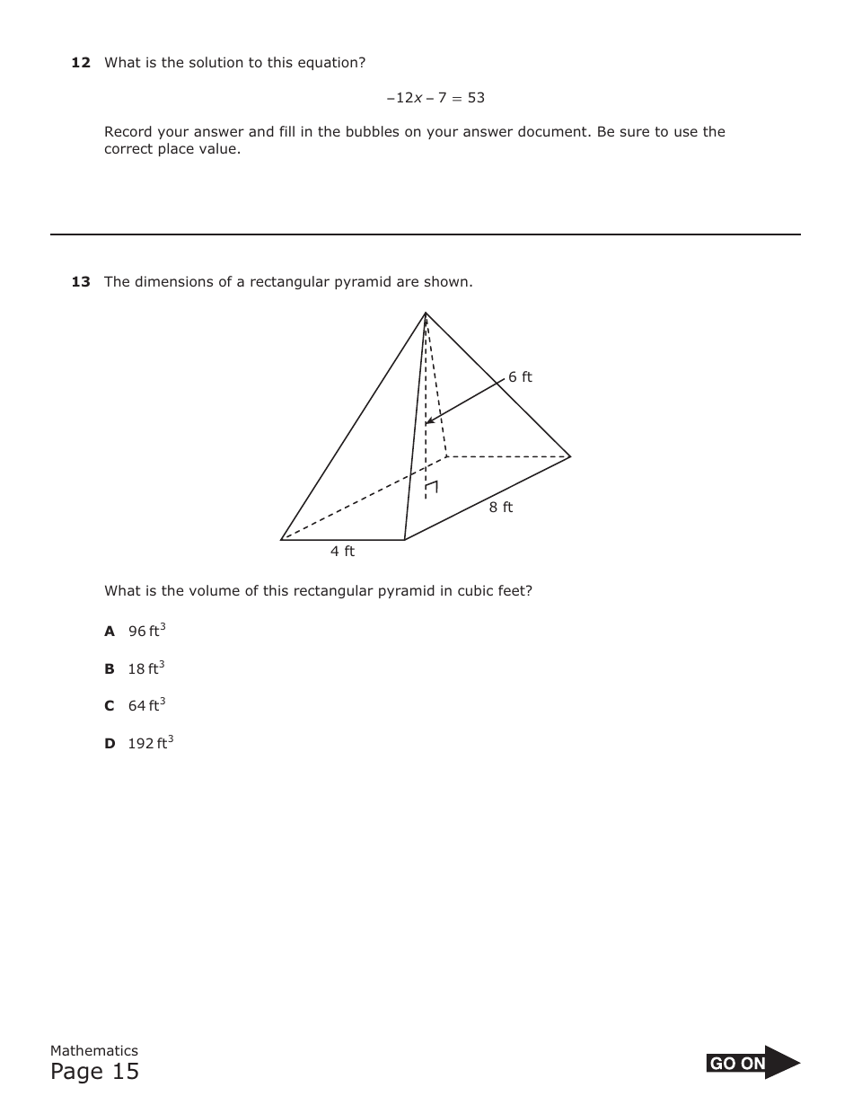 May 2021 Staar Grade 7 Mathematics Reference Materials - Texas, Page 15