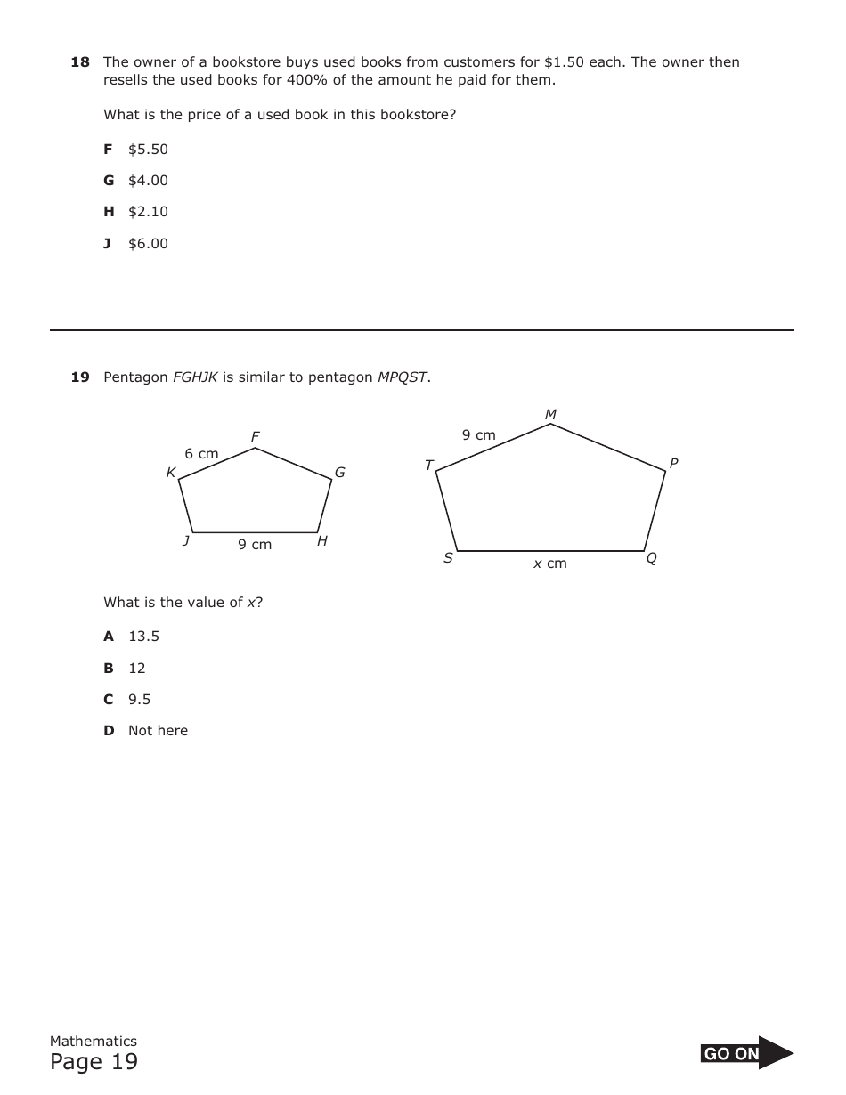 May 2021 Staar Grade 7 Mathematics Reference Materials - Texas, Page 19