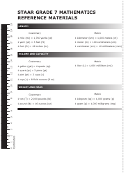 May 2021 Staar Grade 7 Mathematics Reference Materials - Texas, Page 4