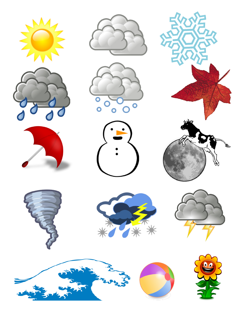 Pop-Up Weather Book Template, Page 3