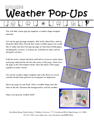 Document preview: Pop-Up Weather Book Template