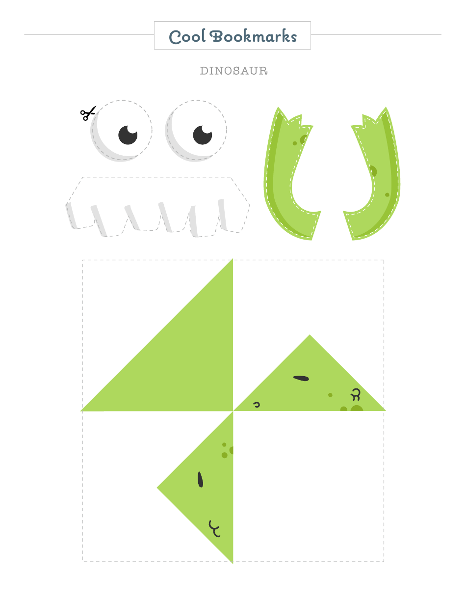 Dinosaur and Superhero Bookmark Templates, Page 3