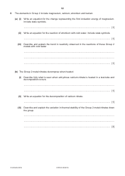 Cambridge Assessment International Education: Chemistry Paper 4 a Level Structured Questions, Page 12