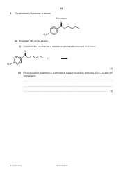 Cambridge Assessment International Education: Chemistry Paper 4 a Level Structured Questions, Page 18