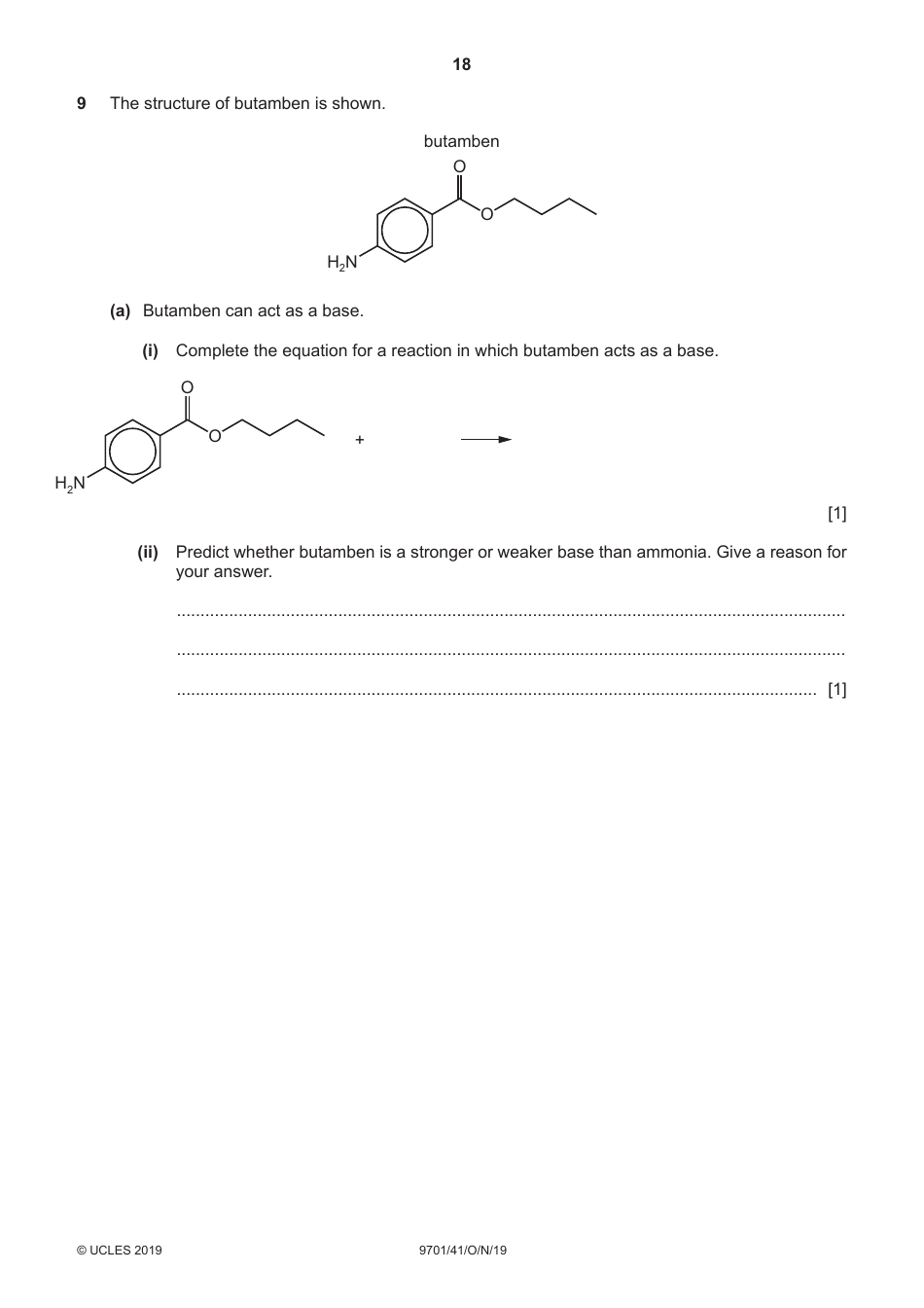 Cambridge Assessment International Education: Chemistry Paper 4 a Level Structured Questions, Page 18