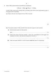 Cambridge Assessment International Education: Chemistry Paper 4 a Level Structured Questions, Page 4