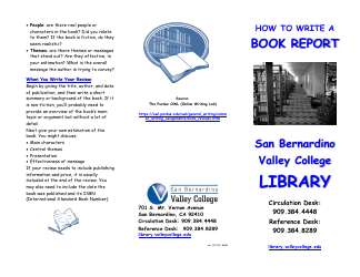 Book Report Instructions, Page 2