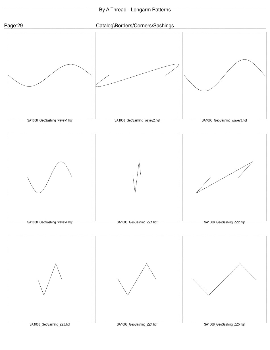 Longarm Border Pattern Templates, Page 29