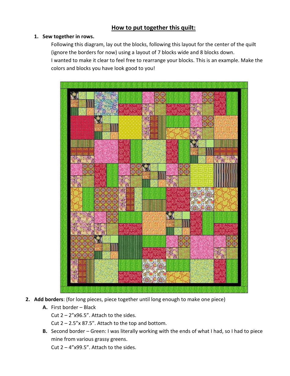 Boho Chic Quilt Pattern - Quilted Twins, Page 4