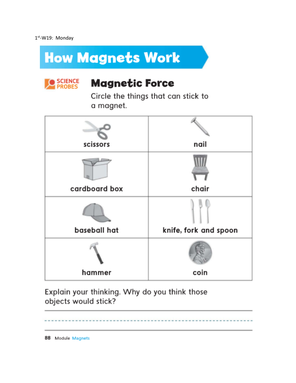 First Grade Week Curriculum, Page 12