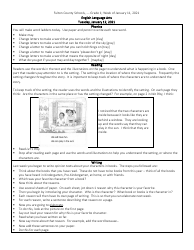 First Grade Week Curriculum, Page 16