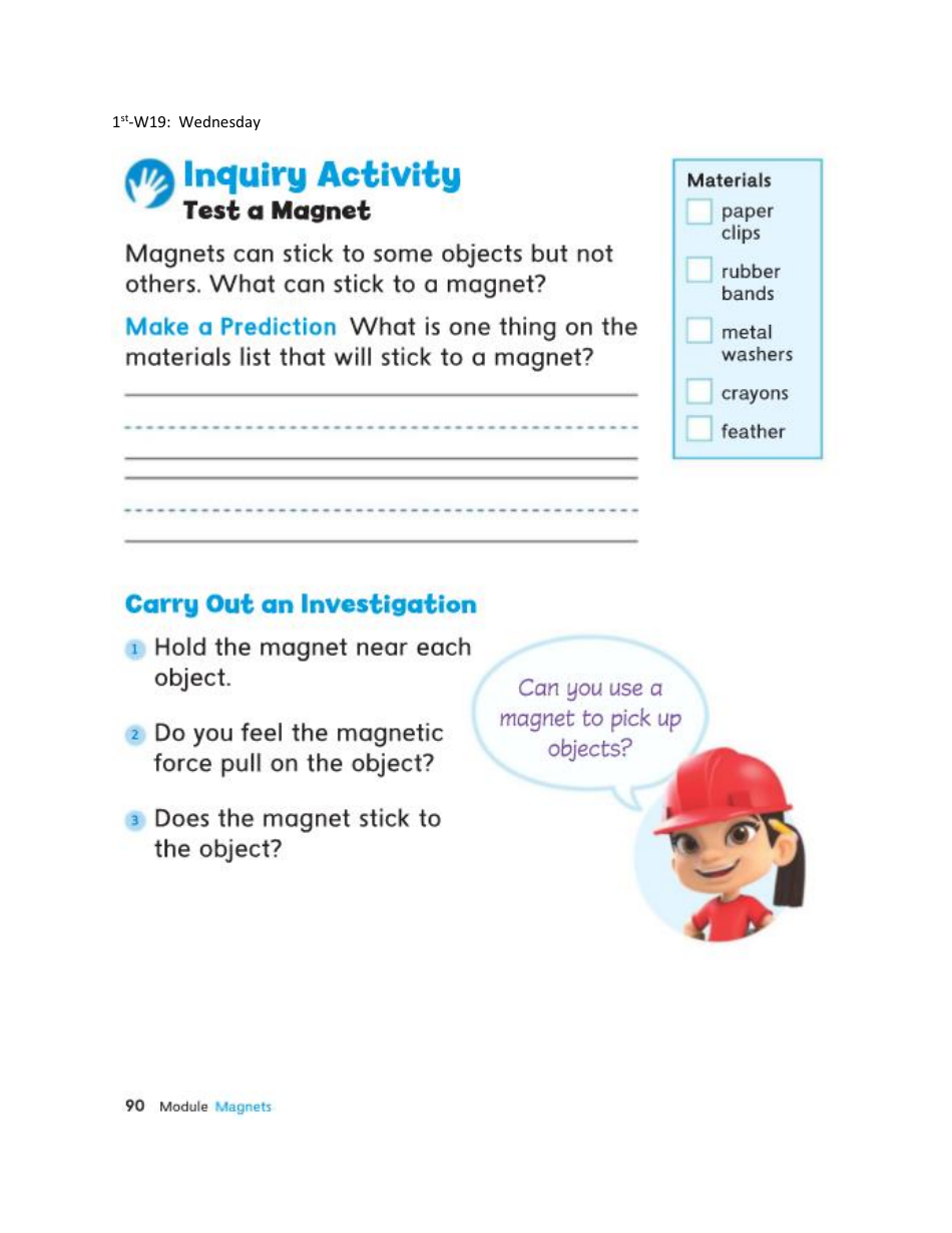 First Grade Week Curriculum, Page 33