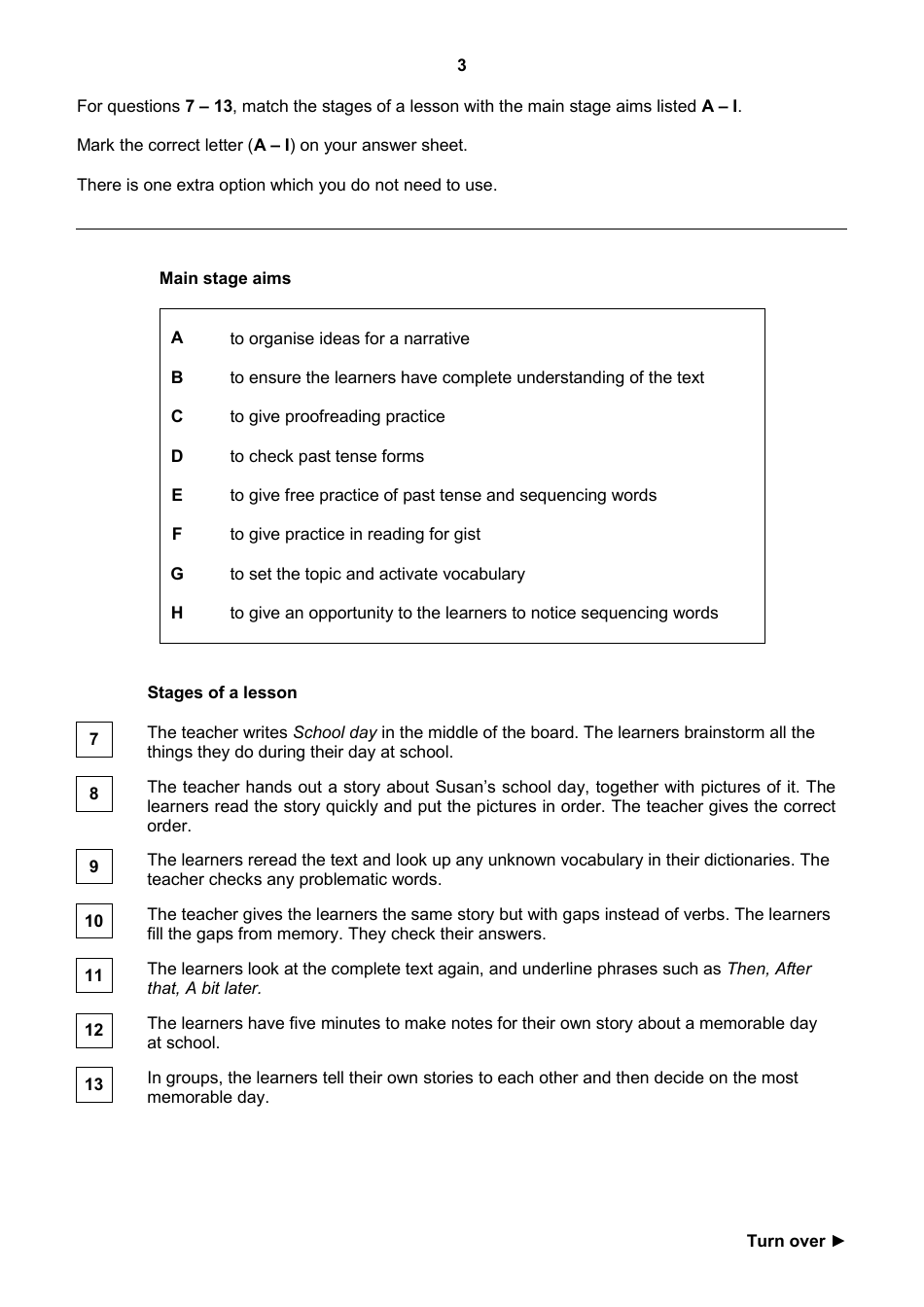 Cambridge English Teaching Knowledge Test Module 2, Page 3