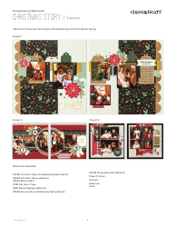 Document preview: Christmas Story Scrapbooking Pattern - Close to My Heart