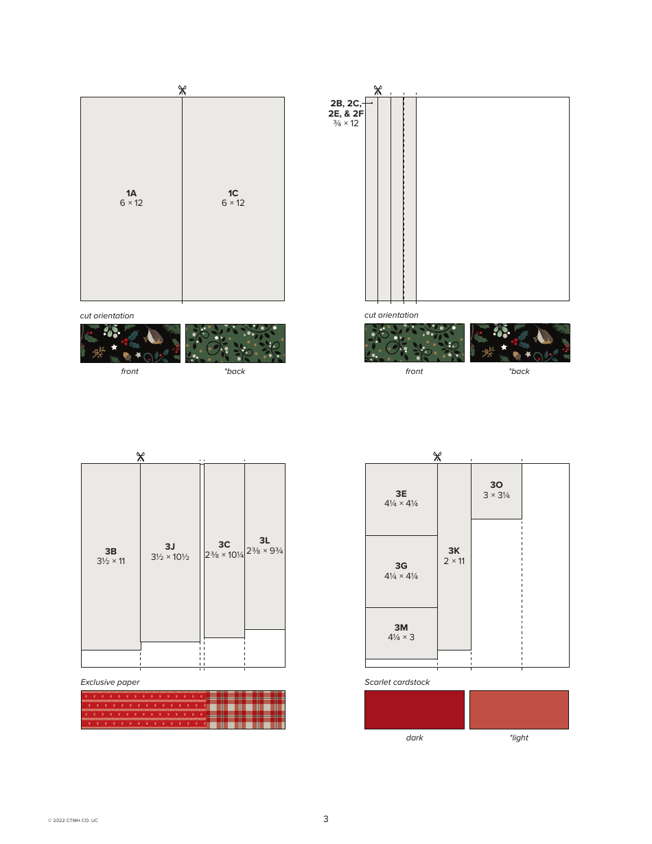 Christmas Story Scrapbooking Pattern - Close to My Heart, Page 3