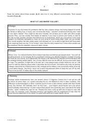 Cambridge Igcse English as a Second Language Examination Paper 1: Reading and Writing (Core), Page 4