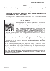 Cambridge Igcse English as a Second Language Examination Paper 1: Reading and Writing (Core), Page 8