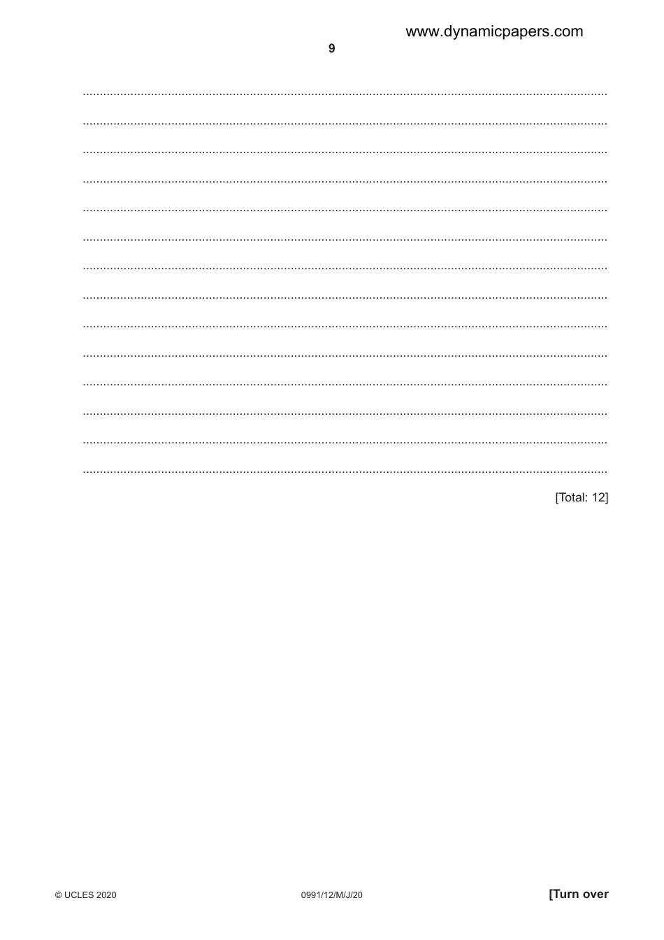 Cambridge Igcse English as a Second Language Examination Paper 1