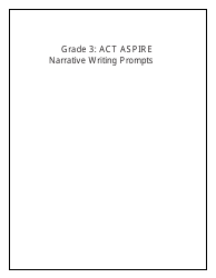 Document preview: Grade 3 Narrative Writing Prompts