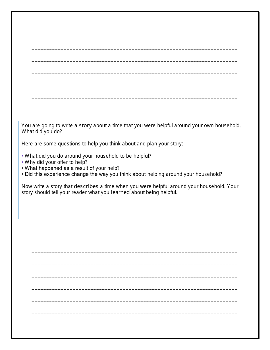 Grade 3 Narrative Writing Prompts, Page 20