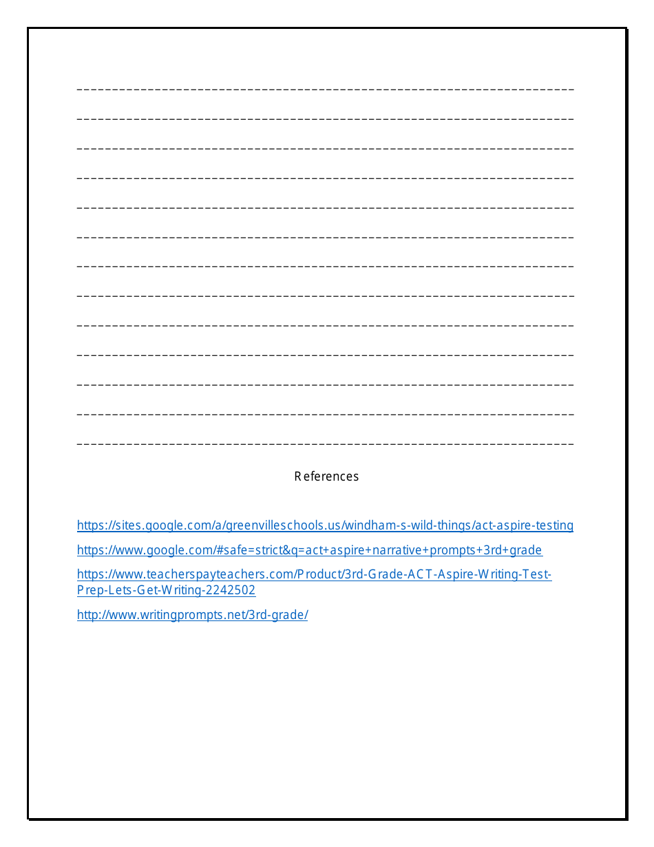 Grade 3 Narrative Writing Prompts, Page 30