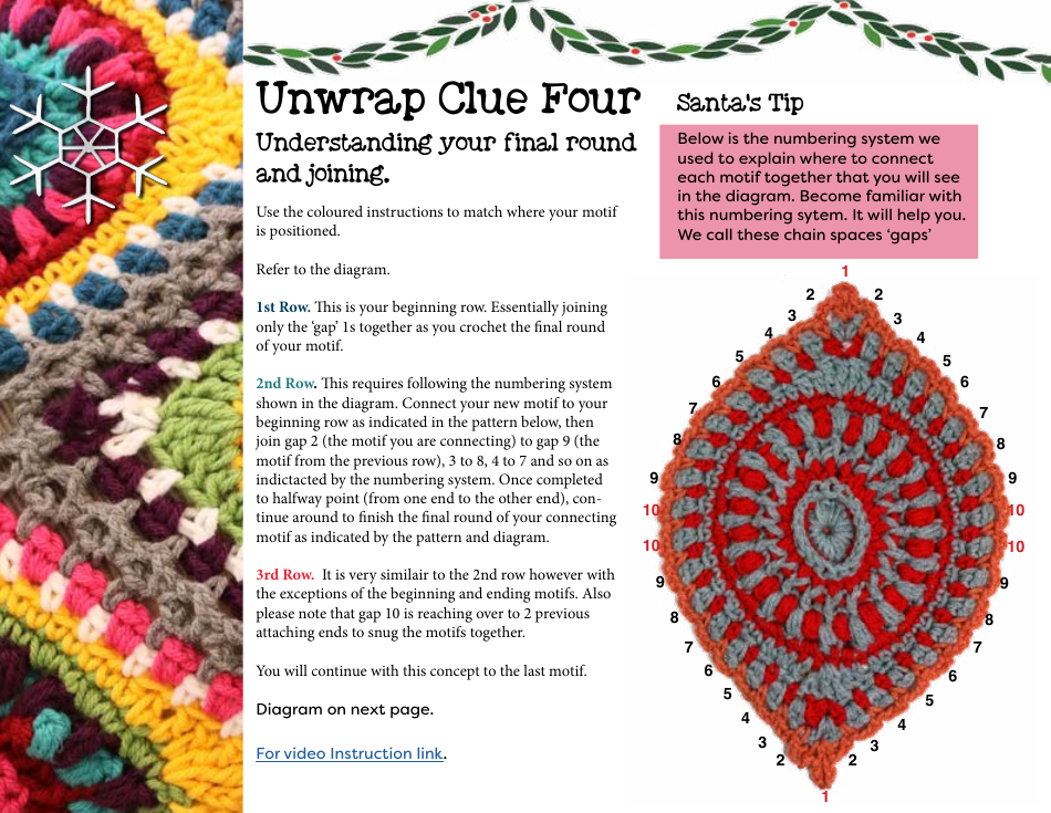 Boho Ornament Afghan Crochet Pattern, Page 10