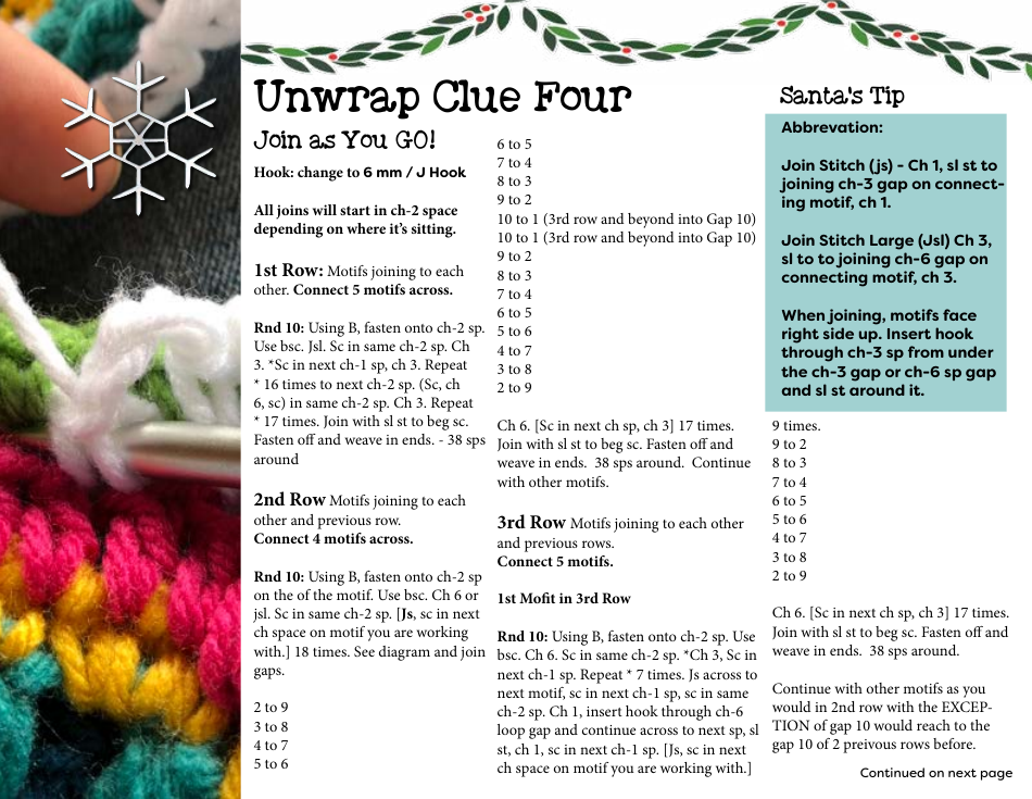 Boho Ornament Afghan Crochet Pattern, Page 12