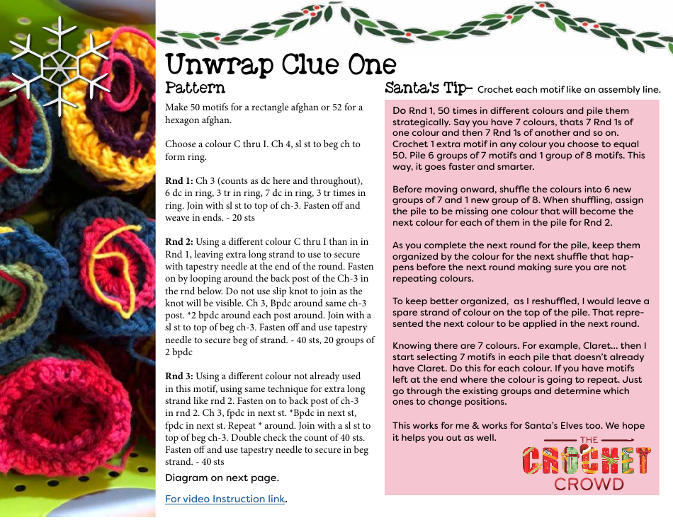 Boho Ornament Afghan Crochet Pattern, Page 3