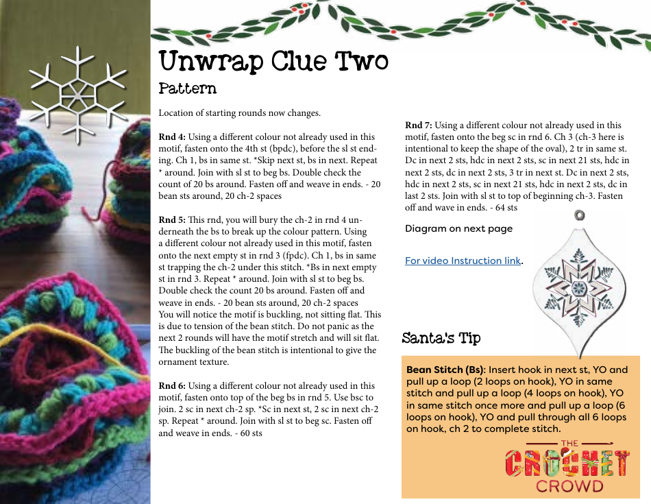 Boho Ornament Afghan Crochet Pattern, Page 5