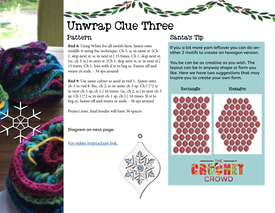 Boho Ornament Afghan Crochet Pattern, Page 7