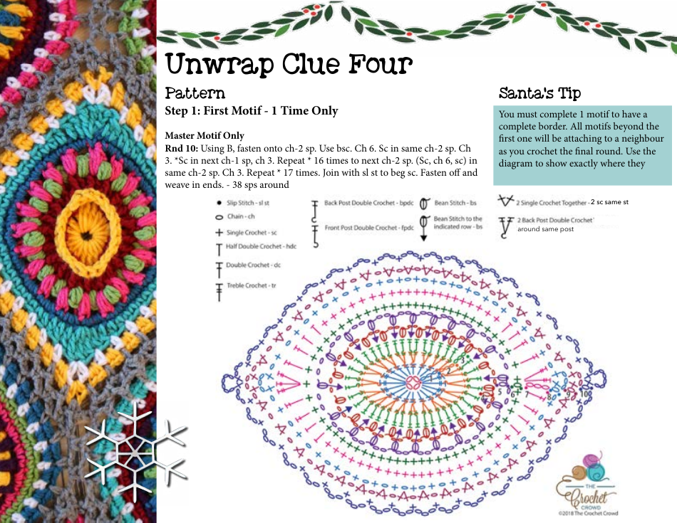 Boho Ornament Afghan Crochet Pattern, Page 9