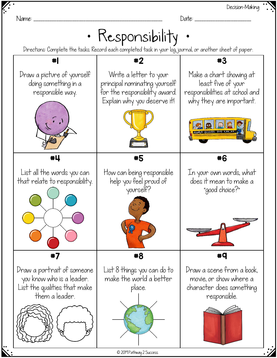 Social Emotional Learning Assignments Book Template - Pathway 2 Success, Page 10