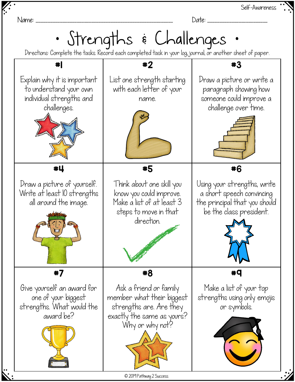Social Emotional Learning Assignments Book Template - Pathway 2 Success, Page 7