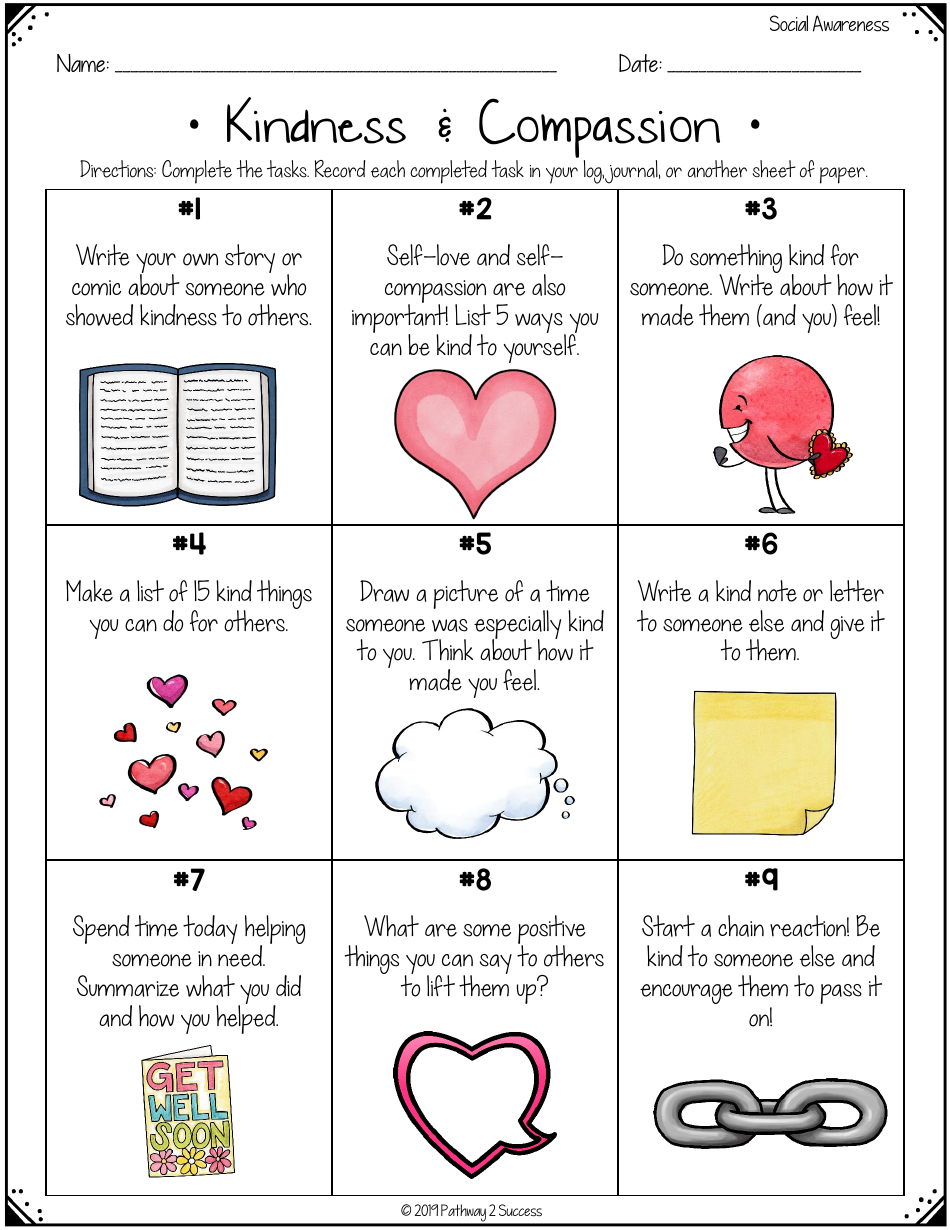 Social Emotional Learning Assignments Book Template - Pathway 2 Success, Page 9