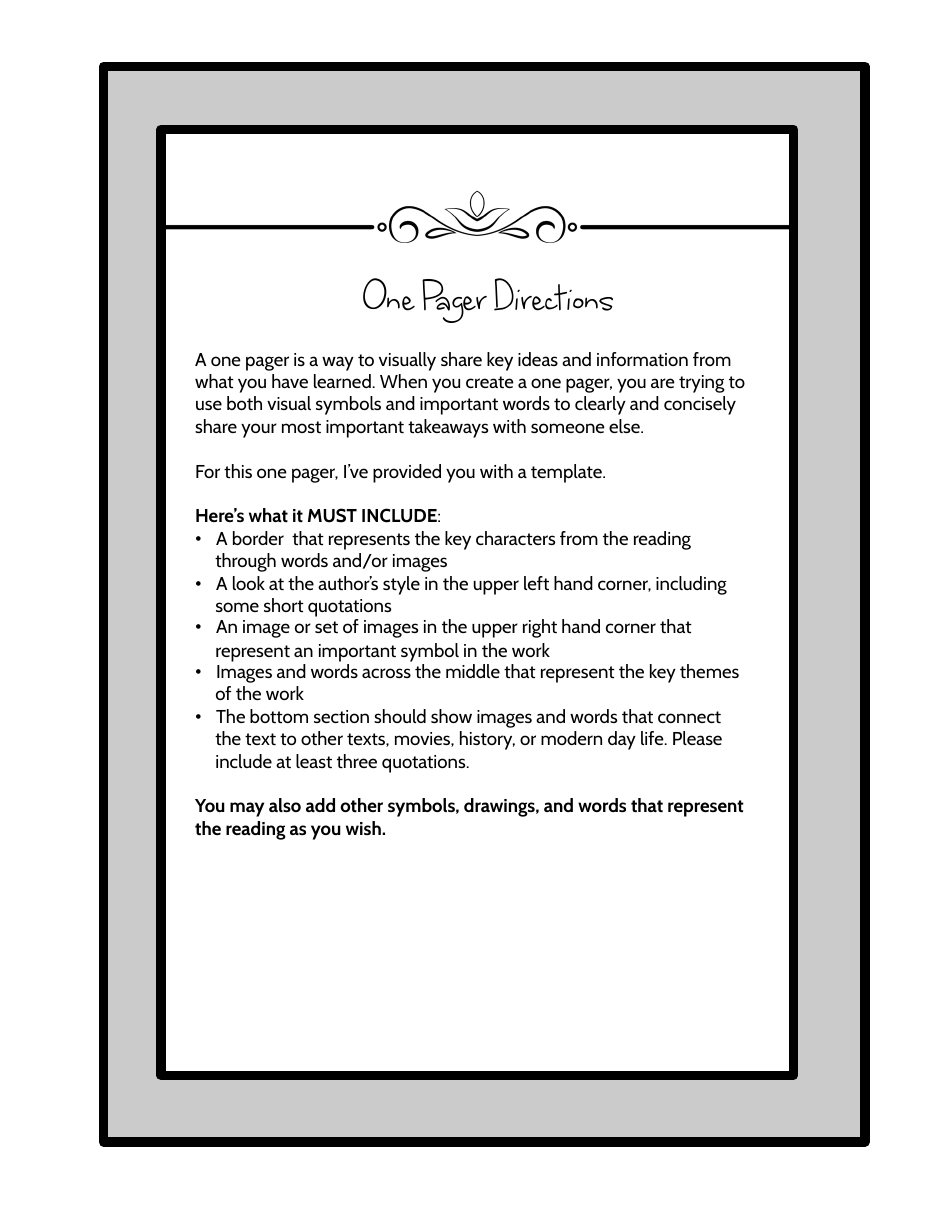 One Pager Book Review Templates, Page 9