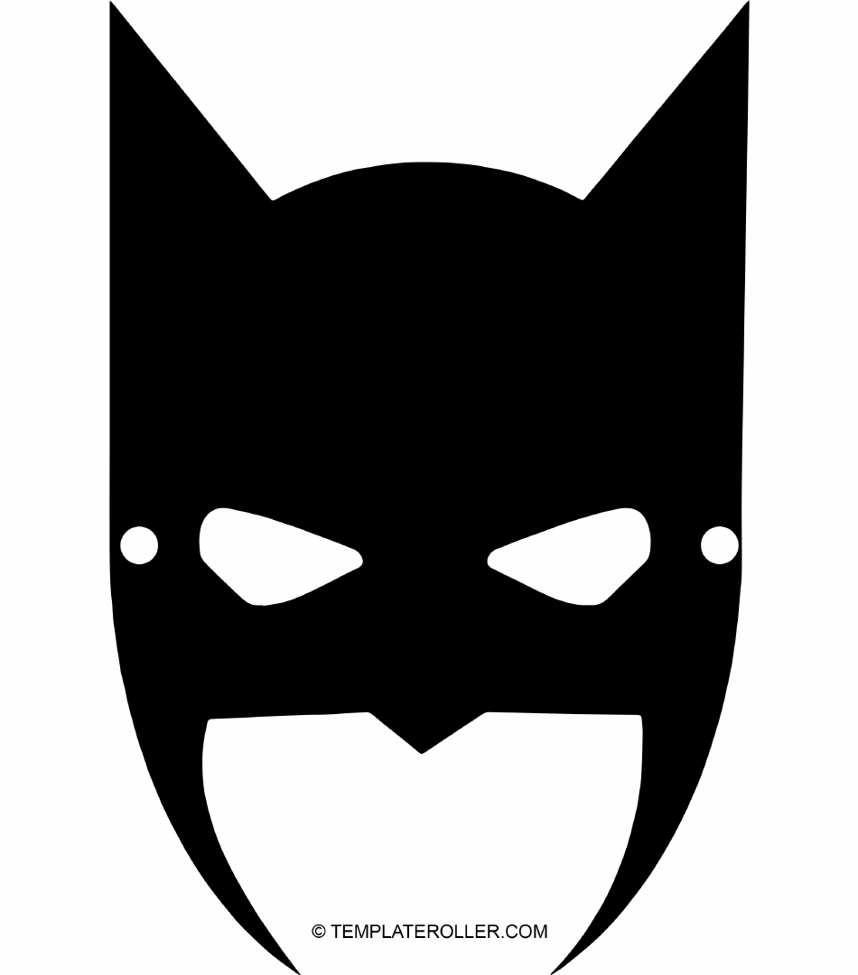 Batman Mask Template - Free Printable Mask Template