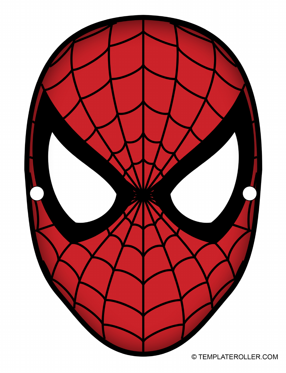 Spiderman Mask Template Cool Download Printable PDF Templateroller