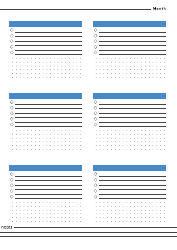 Document preview: Monthly Planner Template - Blue