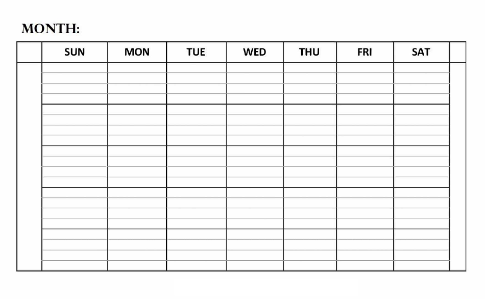 monthly planner template free download